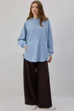 CREPE TUNIC WITH POCKETS CREPE TUNIC WITH POCKETS