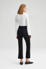 BELİ LASTİKLİ KREP PANTOLON