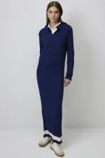 robe en maille à col polo