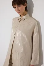 Jacquard Maxi Satin Tunic