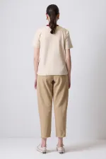 %100 PAMUKLU RİBANA YAKA KISA KOLLU T-SHIRT