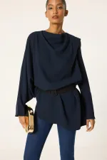 DRAPELİ KREP TUNİK