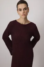 PAMUKLU ASTARLI ÖRGÜ ELBİSE