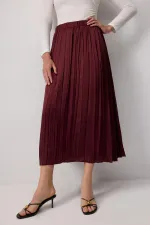 CRUSHED SATIN SKIRT CRUSHED SATIN SKIRT