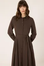 ROBE CHEMISE AVEC CEINTURE À LA TAILLE