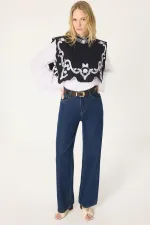 NAKIŞ YAKALI POPLİN GÖMLEK