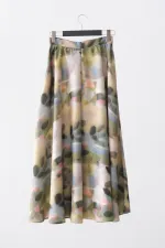 PATTERNED SATIN SKIRT PATTERNED SATIN SKIRT