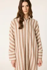 ROBE CHEMISE EN LIN SURDIMENSIONNÉE