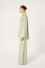 ENSEMBLE CHEMISE ET PANTALON EN MODAL ORNÉ DE PIERRES