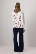 DESENLİ KETEN DOKULU YELEK