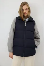 ZIPPED PUFFER VEST ZIPPED PUFFER VEST