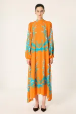 PATTERNED VISCOSE DRESS PATTERNED VISCOSE DRESS