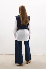 ÖRME SÜVETERLİ POPLİN GÖMLEK