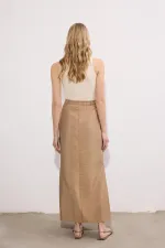 JUPE MAXI À BOUTONS