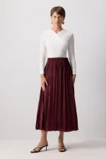 CRUSHED SATIN SKIRT CRUSHED SATIN SKIRT