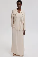 V YAKA TUNİK ETEK TAKIM