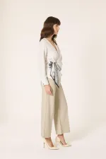 Tunique en satin à nouer sur le côté