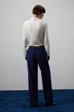 SATEN KEMERLİ PANTOLON