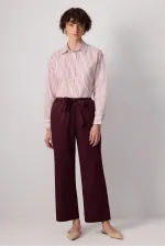 ELASTIC WAIST WIDE LEG PANTS