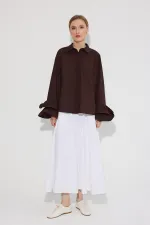 CHEMISE EN POPLIN AVEC DÉTAIL DE POIGNET