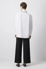 BİYE DETAYLI SATEN GÖMLEK