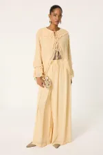 ENSEMBLE 2 PIÈCES EN CHIFFON À NŒUD SUR LE DEVANT