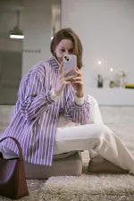 ÇİZGİLİ GABARDİN CEKET