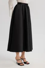 RUFFLED SATIN SKIRT RUFFLED SATIN SKIRT