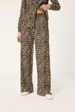 LEOPARD PRINT SHIRT AND TROUSER SET