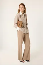 STRIPED WHITE COLLAR SHIRT STRIPED WHITE COLLAR SHIRT