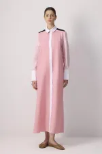 ROBE CHEMISE À COULEURS UNIES