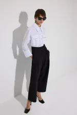 HIGH-WAISTED PLEATED PANTS HIGH-WAISTED PLEATED PANTS