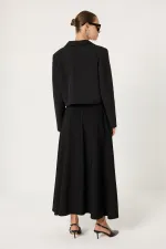 JUPE À MOTIFS AVEC TAILLE ÉLASTIQUE