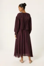 SKIRT SET WITH PIPING DETAIL