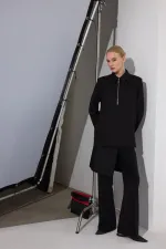 PADDED COLLAR SHIRT TUNIC