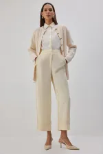 YÜKSEK BEL DUBLE PAÇA PANTOLON