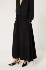 JUPE À MOTIFS AVEC TAILLE ÉLASTIQUE