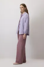 ÇİZGİLİ GABARDİN CEKET