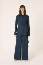 KEMER TASARIMLI GÖMLEK PANTOLON TAKIM