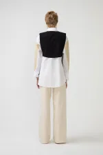 POPLIN SHIRT WITH BOLERO