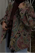 Shawl Pattern Bomber Jacket