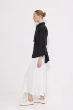 CHEMISE FINE À CEINTURE ET POCHES