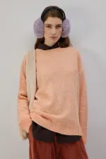 DÜZ RENK OVERSIZE KAZAK