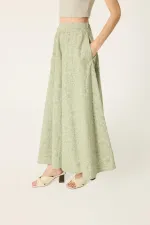 PATTERNED POPLIN SKIRT PATTERNED POPLIN SKIRT