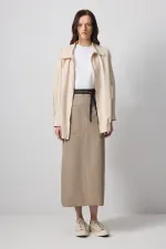 SKIRT WITH WIDE POCKETS