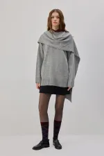 PULL À COL ÉCHARPE