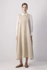 Gilet oversize froncé