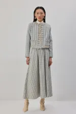 ENSEMBLE VESTE, JUPE ET TWEED