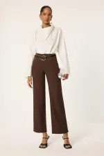 STRAIGHT FIT CREPE PANTS STRAIGHT FIT CREPE PANTS