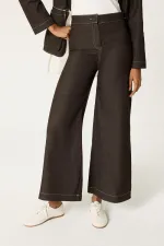 VESTE À PLIS, PANTALON, ENSEMBLE EN JEAN